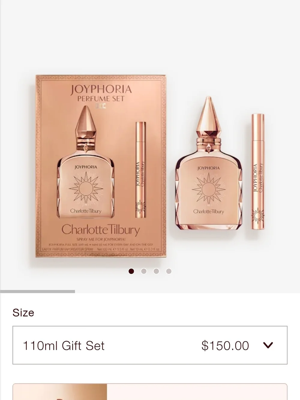 Charlotte Tilbury Joyphoria Gift Set in Rose Gold Packaging